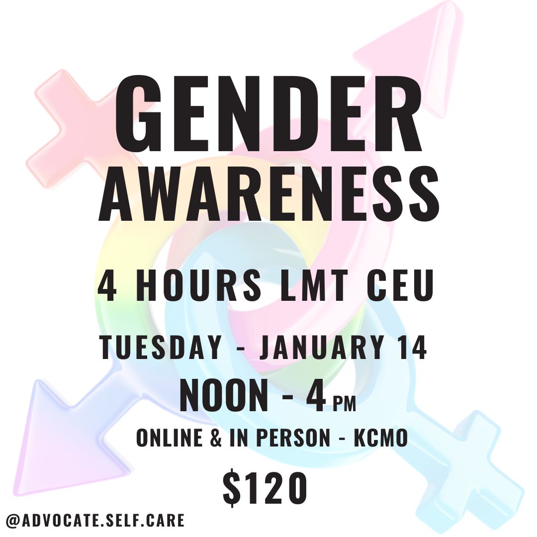 Gender Awareness Continuing Education for Massage Therapists